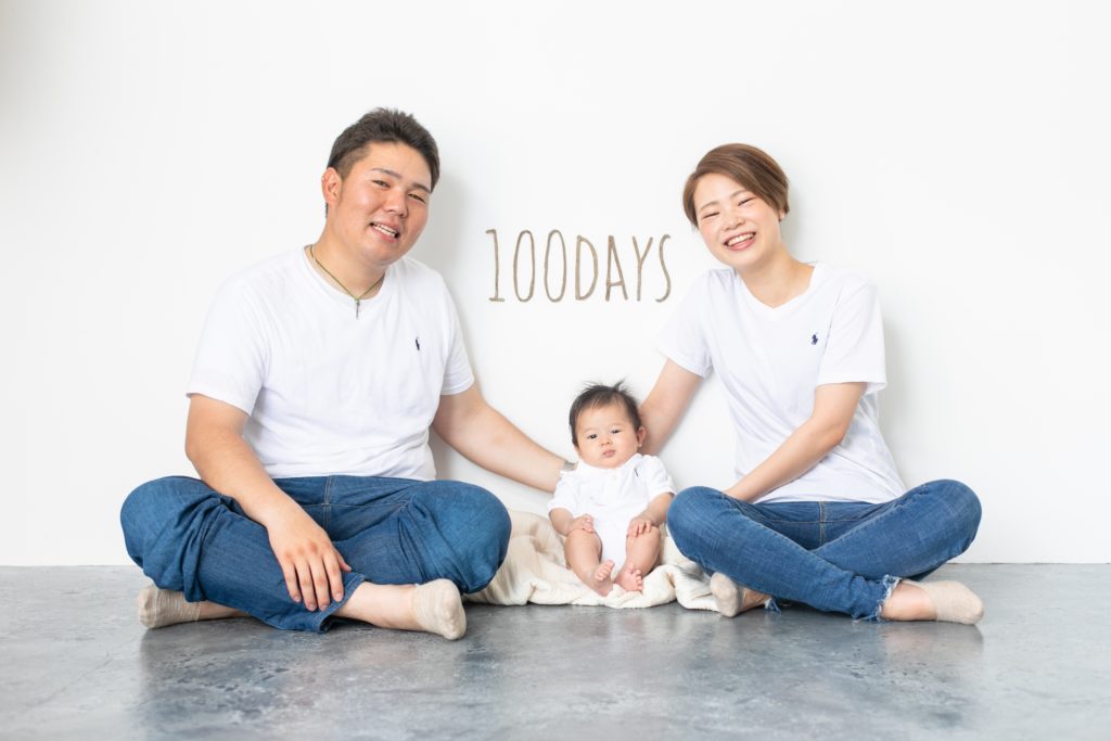 100日祝い撮影