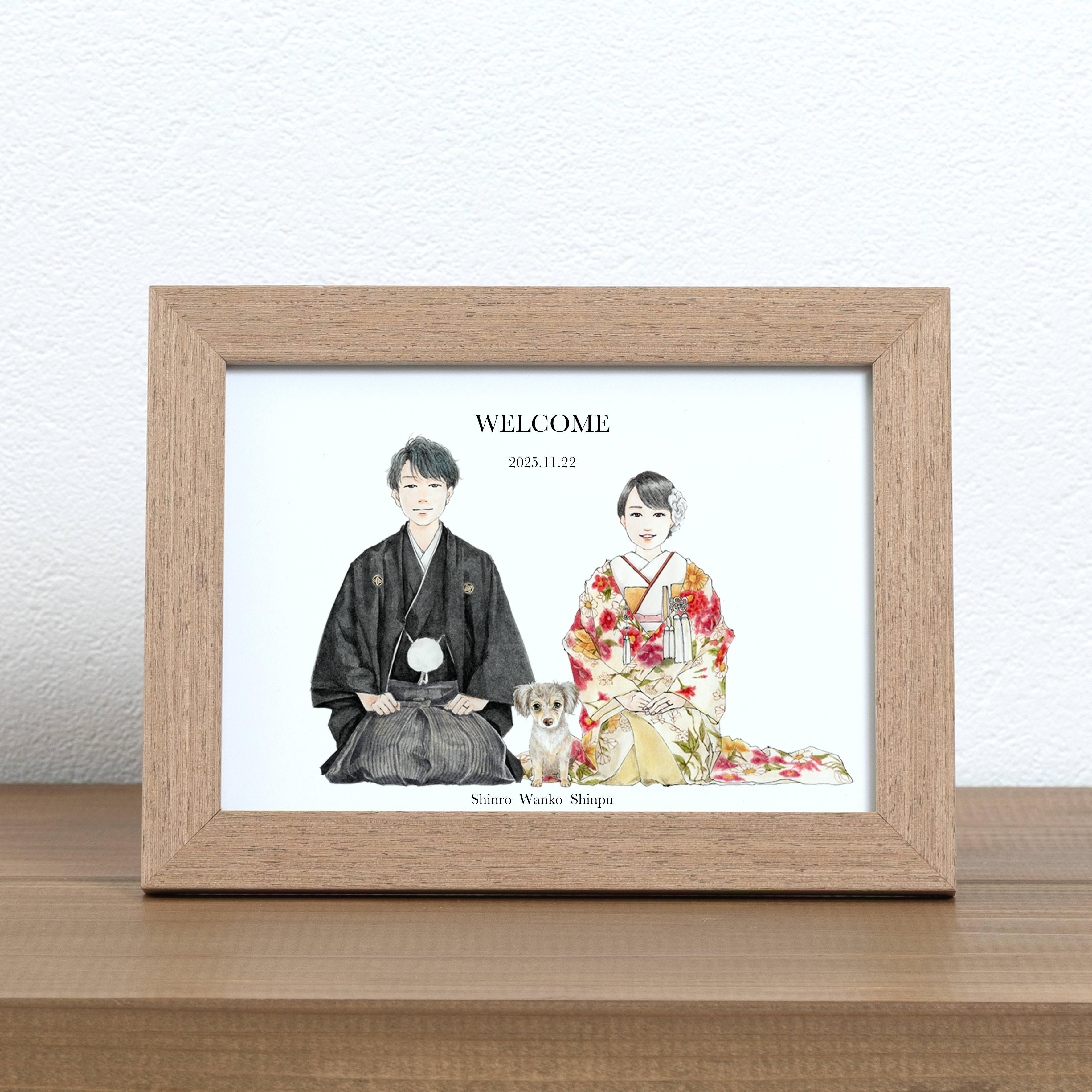似顔絵ウェルカムボード